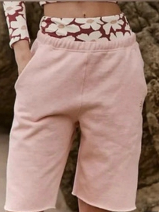 Free People Pants - NWOT Free People, For The Win Long Shorts in Heather Pink Grey Size S